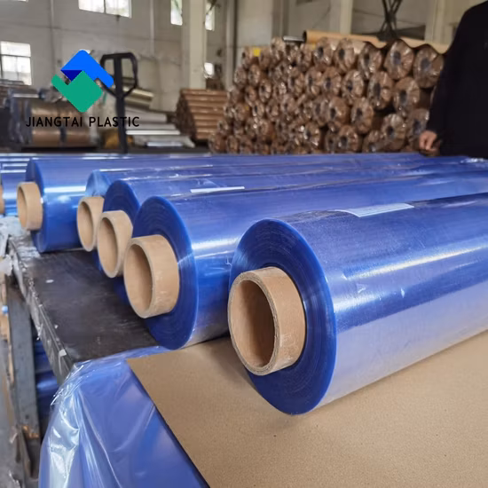 Pellicola in rotolo di plastica in PVC trasparente normale anti UV Jiangtai per imballaggio